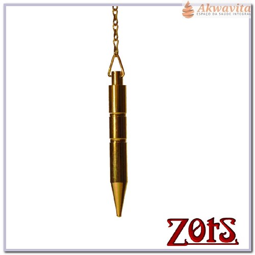 Pêndulo de Metal Agulha Dourado Sensível e Preciso 6cm