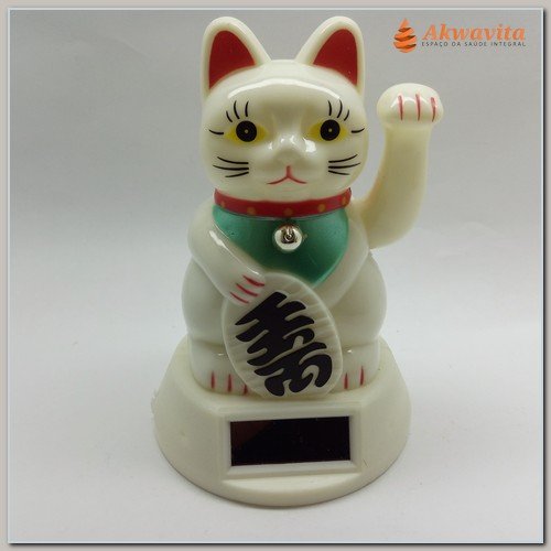 Gato Manekineko Kit 4 Und Atrai Dinheiro Prosperidade Fortuna Maneki Neko  Gatinha Da Sorte