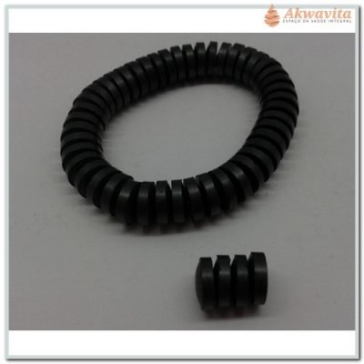 Imã Ferrite Redondo Polos NS 450G 8x2,7mm 50UN-N.Imãs