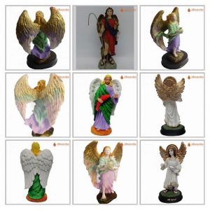 Estátuas do Arcanjo São Rafael Resina tamanhos variados