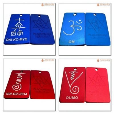 PlacaIndiana Karuna Reiki nível III Símbolos 5cm Hedvaldo Cantelli