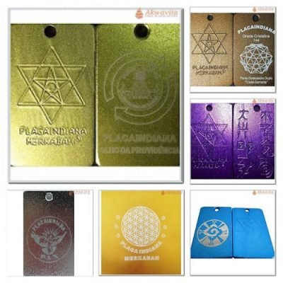 Placaindiana Mestres Ascenços Arcanjos Sábios 5cm H Cantelli