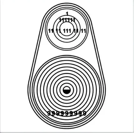 Relax Sono Gráfico Radiônico de PVC17x17cm Placa19cm