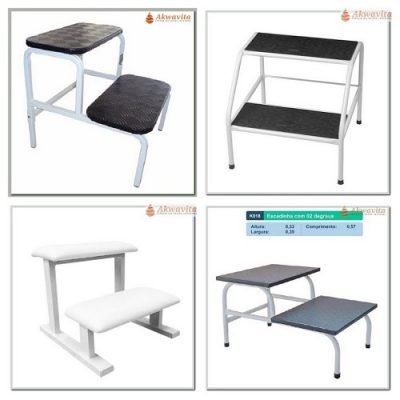 Escada Auxiliar 2 Degraus para Maca Modelos Diversos