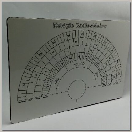 Relógio Radiestésico Gráfico de MDF 15x22cm x6mm