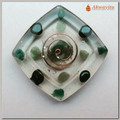 Orgonite Metabolic Acelera o Metabolismo 70x70x9mm