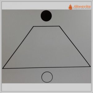 Pirâmide de Quéfren Gráfico Radiônico de PVC 17X20cm