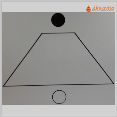 Pirâmide de Quéfren Gráfico Radiônico de PVC 17X20cm