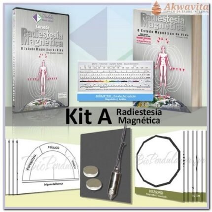 Kit Radiestesia Magnética Curso Gravado e Material de Uso