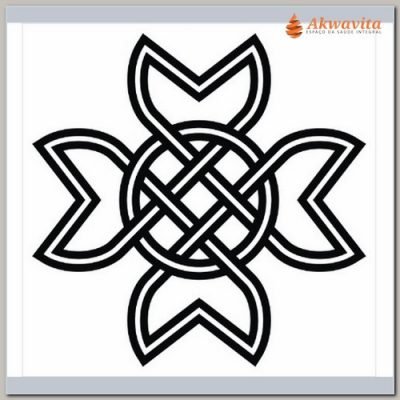 Cruz de São Mauro Gráfico Radiônico PVC 32x32cm