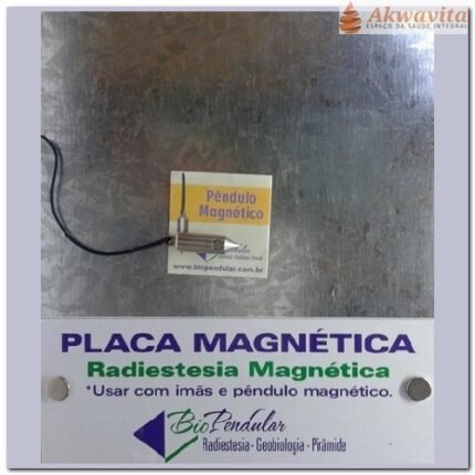 Kit Magnético Pesquisa Radiestésica Placa Pêndulo Imãs