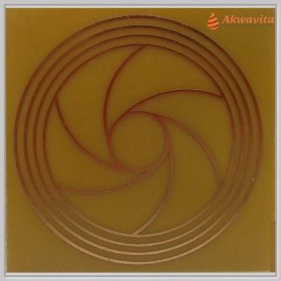 Diafragma II Gráfico Radiônico Cobre fenolite 57mm