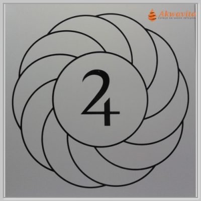 urbilhão com Júpiter Gráfico Radiônico de PVC 17x17cm