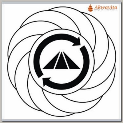 Turbilhão com Prosperador Gráfico Radiônico de PVC 12x12cm