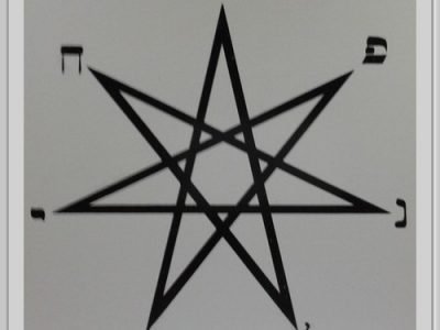 Estrela Sopro da Vida Gráfico Radiônico de PVC 17X17cm