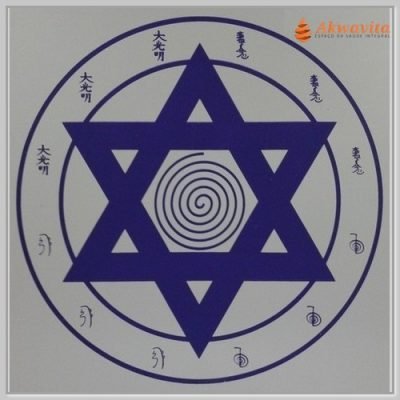 Mandala Reiki Emissor de Energia Gráfico Radiônico de PVC 17cm