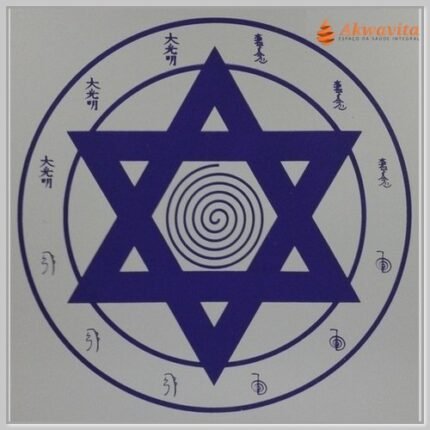 Mandala Reiki Emissor de Energia Gráfico Radiônico de PVC 17cm