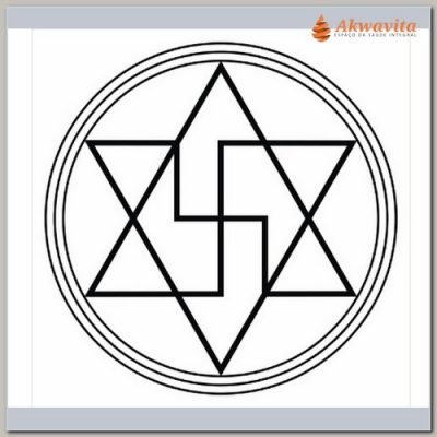 Anti-Magia Gráfico Radiônico PVC Adesivo 32x32cm