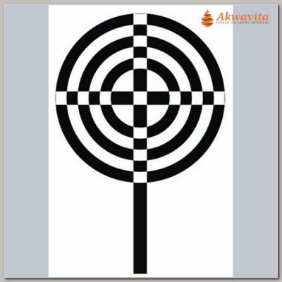 Cruz Atlante Gráfico Radiônico de PVC 17X24cm