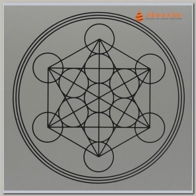 Arcanjo Metatron Gráfico Radiônico de PVC 17x17cm