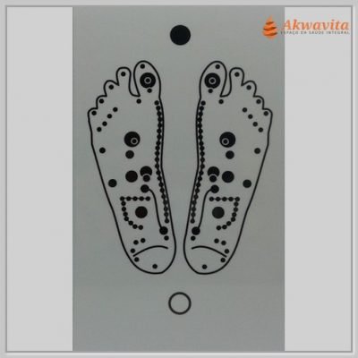 Reflexologia Podal Gráf Radiônico PVC Adesivo 10x18cm-NTempo
