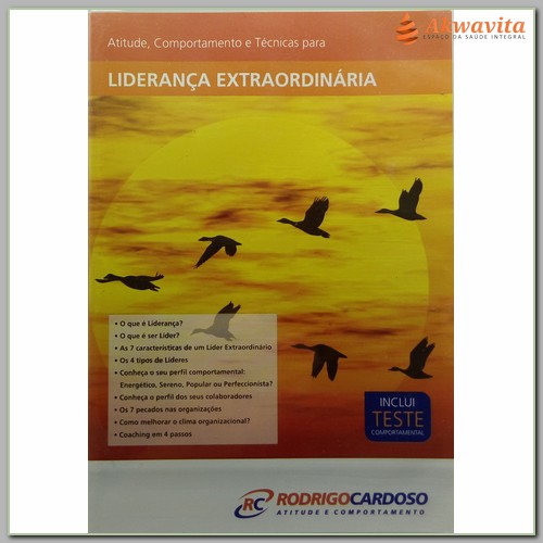 DVD Liderança Extraordinária Técnicas Atitude Rodrigo Cardoso