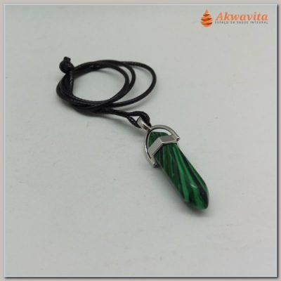 Pêndulo de Malaquita Biterminado Sextavado
