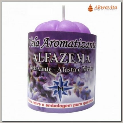 Vela Aromatizante Energética Fragrância Alfazema 100g