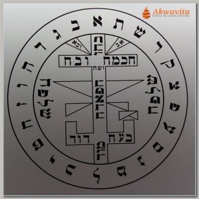 Pantáculo evita Espíritos Malignos Gráfico Radiônico PVC17cm