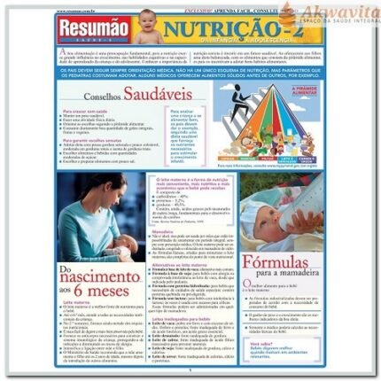 Resumão sobre Nutrição 2 Da Infância à Adolescência