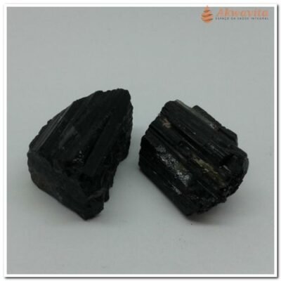 Pedra Turmalina Negra Bruta Neutraliza Magia 2pedras 50gr