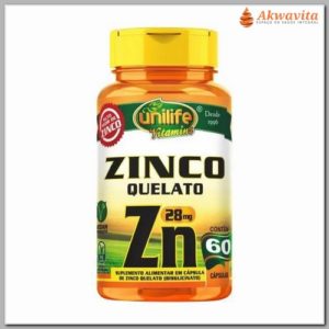 Zinco Quelato 28 mg 60 Cápsulas Vegano Imunológico