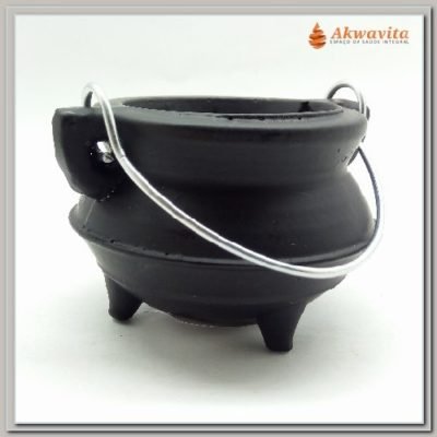 Caldeirão Bruxa Wicca Alumínio Resistente Fogo 4x4cm-NTempo