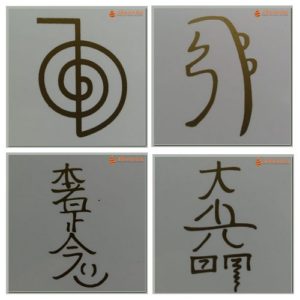 Reiki Mikao Usui kit 4 símbolos Gráficos Radiônico PVC 6x7cm