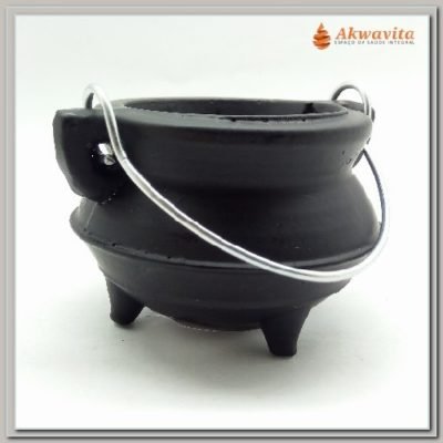 Caldeirão Bruxa Wicca Alumínio Resiste Fogo 7x8cm-N.Tempo