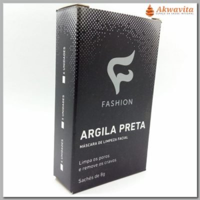 Máscara de Argila Preta Limpeza Cravos 6 Sachês 8g