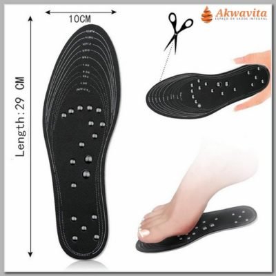 Palmilha Magnética Massageadora 18 Imãs Recortável-Lj