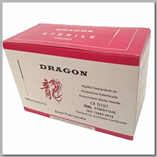 Agulha de Acupuntura Chinesa Dragon 25x40 1000UN polybag