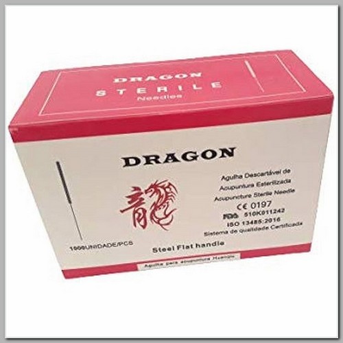 Agulha de Acupuntura Chinesa Dragon 25x40 1000UN polybag