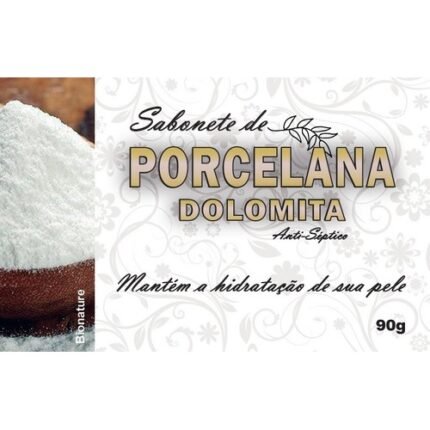 Sabonete Natural com Porcelana Dolomita 90g