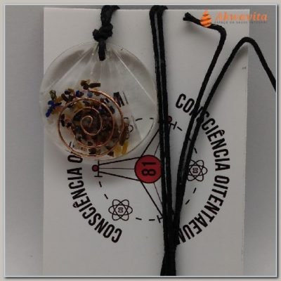 Orgonite Pingente Formato Gota ou Oval 2x3cm-N. Tempo