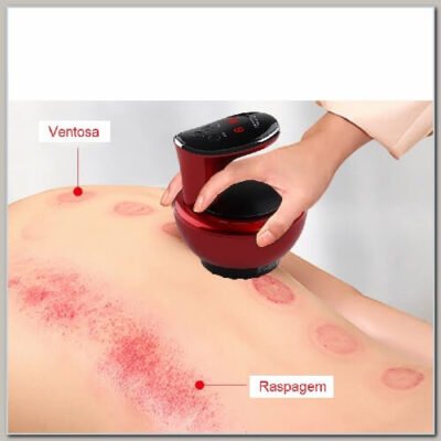 Massageador Elétrico Ventosa e GuaShá Toxinas Edema