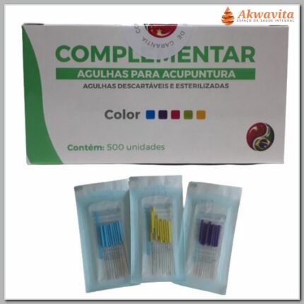 Agulha Acupuntura Cabo Color 1000UN Diversas