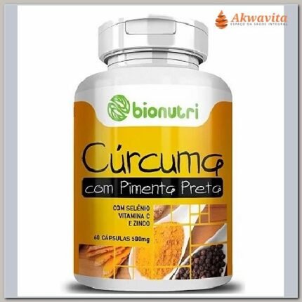 Cúrcuma e Pimenta Preta Anti-inflamatória 500mg 120cap