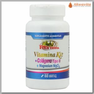 Vitamina K2 com Colágeno TipoII e MgCl2