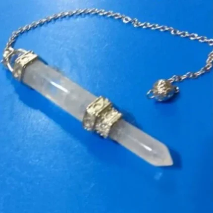 Pêndulo de Cristal Corpo e Ponta Sextavada Holograma