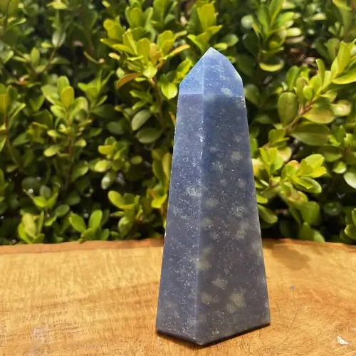 Ponta Sextavada Quartzo Azul Extra de 30a40gr