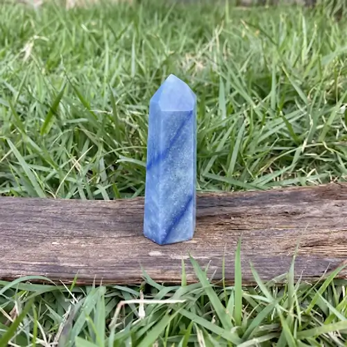 Ponta Sextavada Quartzo Azul Extra de 30a40gr