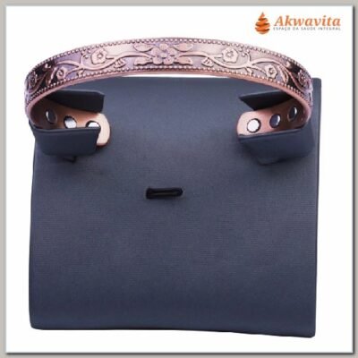 Pulseira Magnética 3 imãs Galhos e Flores 10mm