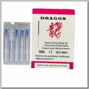 Agulha de Acupuntura argola 25×40 Ind 100UI Chinesa Dragon